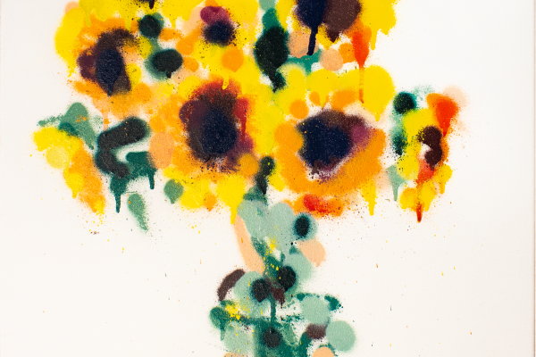 sunflowers // „van gogh“ / 2018 / Acrylic/Spray on canvas © Laurentius Sauer